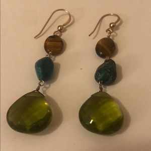 Earth Tone Drop Earrings